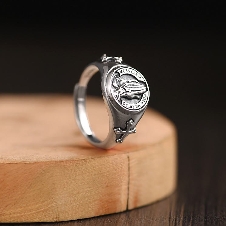 Praying Hands Adjustable Ring