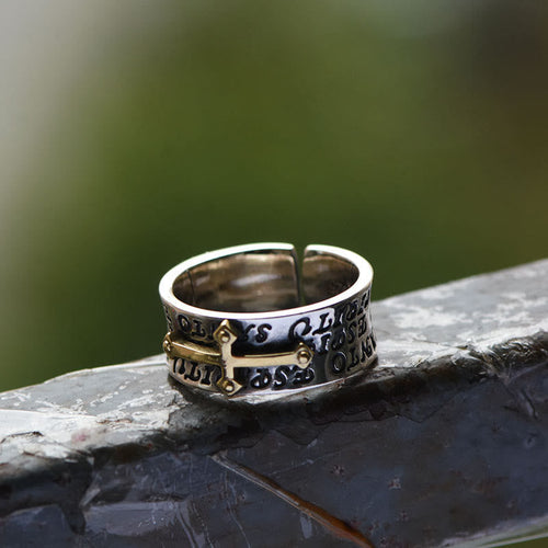 Adjustable Cross Ring Jewelry
