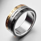 "The Genesis" Time and Date Ring