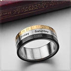 "The Genesis" Time and Date Ring
