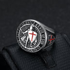 Knight's Armor Shield Protection Titanium Ring