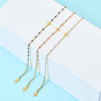 Delicate Minimalist Cross Bracelet