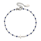 Delicate Minimalist Cross Bracelet