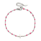 Delicate Minimalist Cross Bracelet
