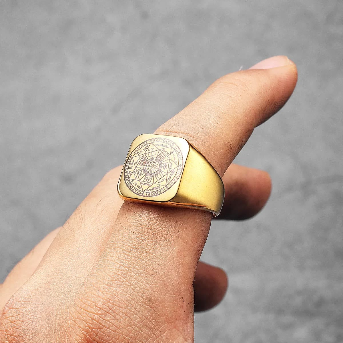 Seals of The Seven Archangels Protection Solomon Kabbalah Titanium
