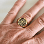 Talisman Seal of Solomon Six-Pointed Star Constellation Rings
