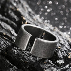 Stainless Steel Antique Punk Cross Ring