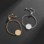 St. Benedict Engraved Medal Adjustable Bracelet
