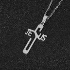 Jesus Christ Cross Chain Stainless Steel Necklace