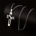Jesus Christ Cross Chain Stainless Steel Necklace