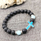 Glow in the Dark Cross Bracelet