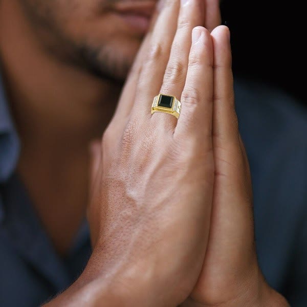 Faith Two Tone Plated Cross Ring-With God All Things Are Possible