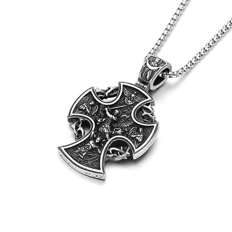 St. Benedict the Protector & St. Micheal the Archangel Necklace