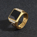 Faith Two Tone Plated Cross Ring-With God All Things Are Possible