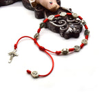 St. Benedict Knotted Red String Amulet Bracelet