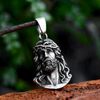 Classic Style Crafted Jesus Crown of Thorns Pendant Necklace