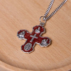 Classic Style Carmelite Five-in-One Four-Way Cross Pendant Alloy