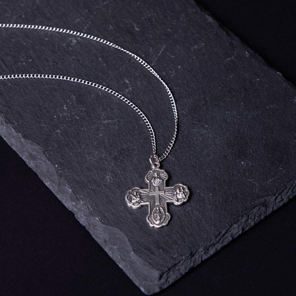 Classic Style Carmelite Five-in-One Four-Way Cross Pendant Alloy