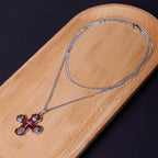 Classic Style Carmelite Five-in-One Four-Way Cross Pendant Alloy