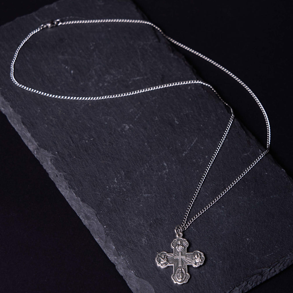 Classic Style Carmelite Five-in-One Four-Way Cross Pendant Alloy