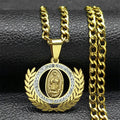 Classic Style Olive Branch with Our Lady of Guadalupe Rhinestones