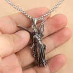 Classic Style Heavenly Protection Guardian Angel Titanium Pendant
