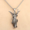 Classic Style Heavenly Protection Guardian Angel Titanium Pendant