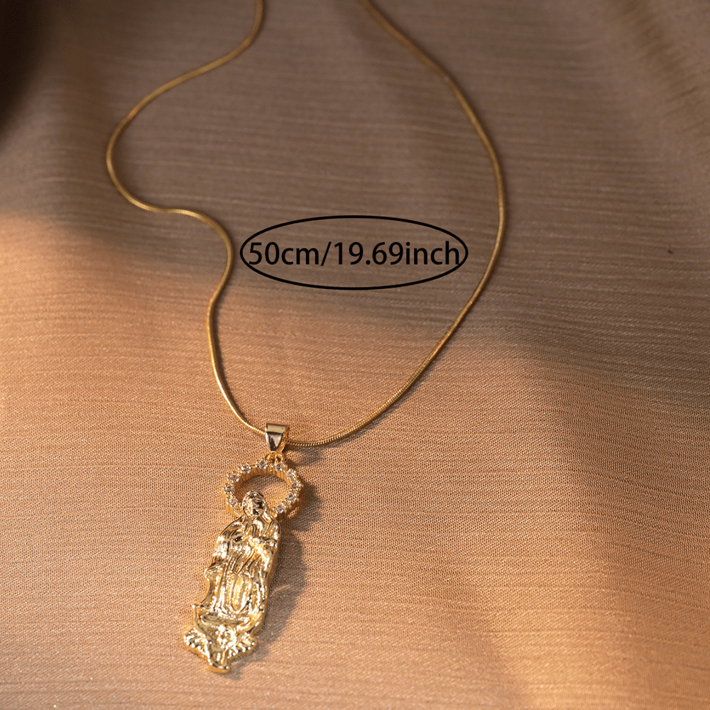 Luxury Style Assumption of Virgin Mary Our Lady of Guadalupe Pendant