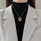 Luxury Style Heart-shaped Gemstone Encrusted Our Lady of Guadalupe