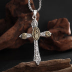 Classic Style Retro Crucifix with Our Lady of Guadalupe Pendant