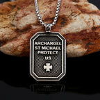 Classic Style St. Michael the Archangel Protection Stainless Steel
