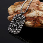 Classic Style St. Michael the Archangel Protection Stainless Steel