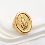 Classic Minimalist Style Virgin Mary Miraculous Medal Faith Connection