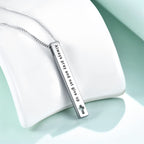 Minimalist Design Style Bible Verse Strength Faith Inspiration Pendant