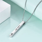 Minimalist Design Style Bible Verse Strength Faith Inspiration Pendant