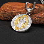 Classic Retro Style Crafted St. Benedict Sacred Protection Pendant