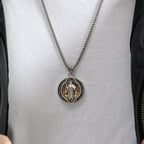 Classic Retro Style Crafted St. Benedict Sacred Protection Pendant