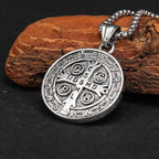 Classic Retro Style Crafted St. Benedict Sacred Protection Pendant