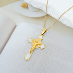 Modern Classic Style Multicolor Crucifix St. Benedict Medal Protection