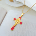 Modern Classic Style Multicolor Crucifix St. Benedict Medal Protection