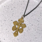 Classic Style 3 Colors Pardon Crucifix Double Sided Engraved Pendant