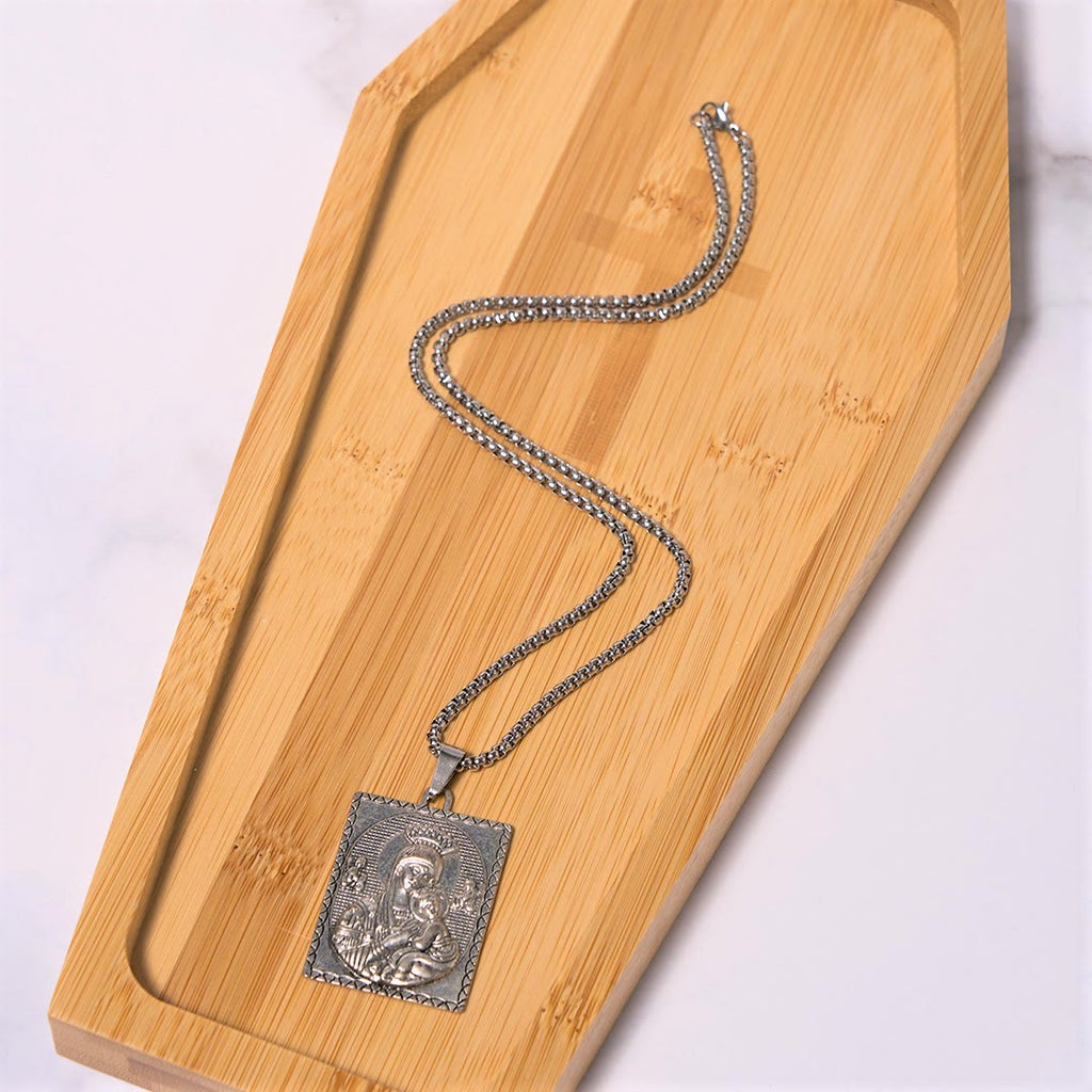 Classic Style Jesus & Mary Madonna and Child Saint Medal Pendant