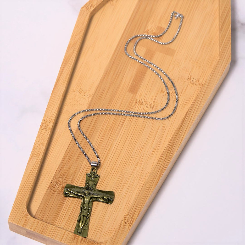 Classic Style Trinity Cross Father & Son & Holy Spirit Pendant