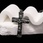 Classic Style Trinity Cross Father & Son & Holy Spirit Pendant