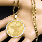 Classic Style Saint Michael Protect Us Sacred Blessing Pendant
