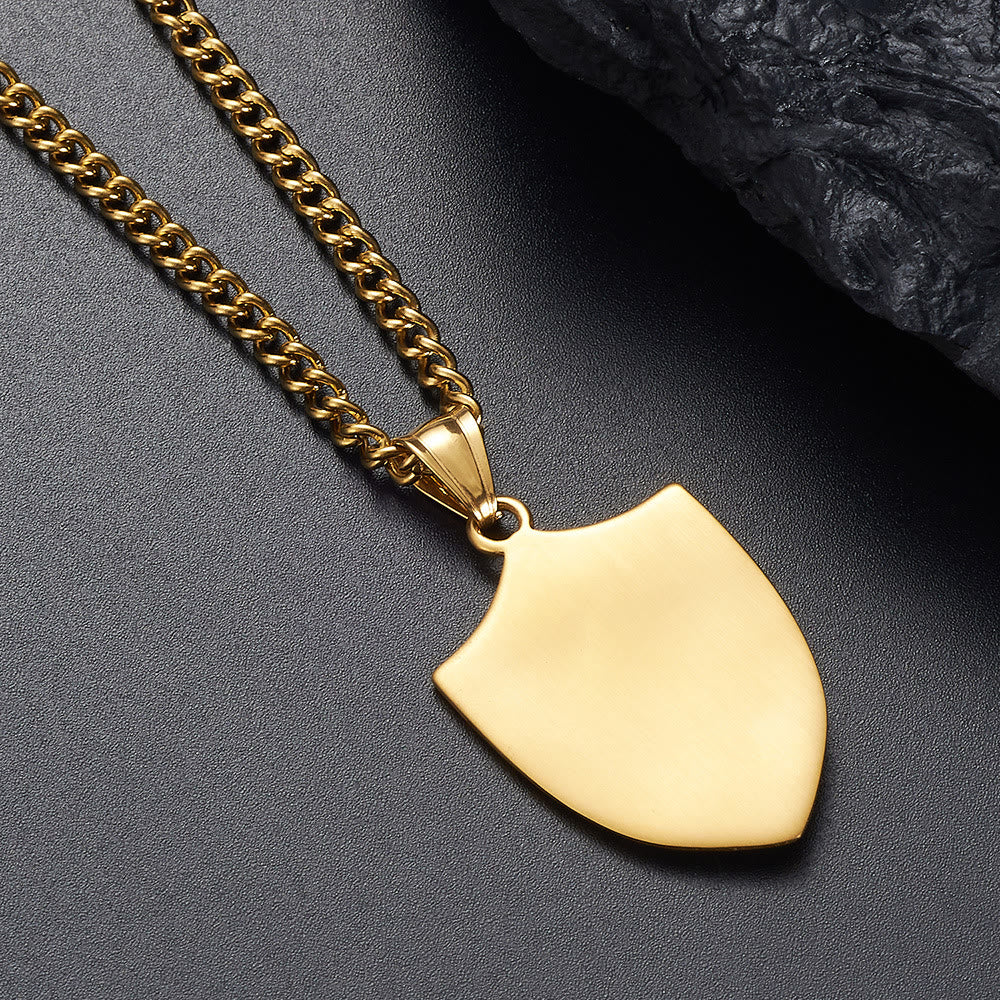 Modern Style Michael The Archangel Shield Devine Guardian Pendant