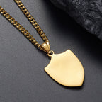 Modern Style Michael The Archangel Shield Devine Guardian Pendant