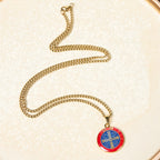 2 Color Retro Style St. Benedict Symbol Protection Faith Pendant