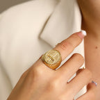Classic Style Unique Cross Devine Faith Ring