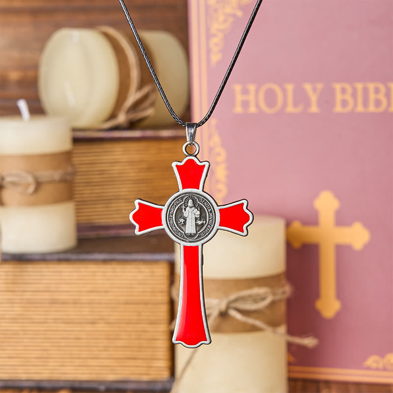 Classic Style Multicolor of Crucifix Divine Protection Pendant